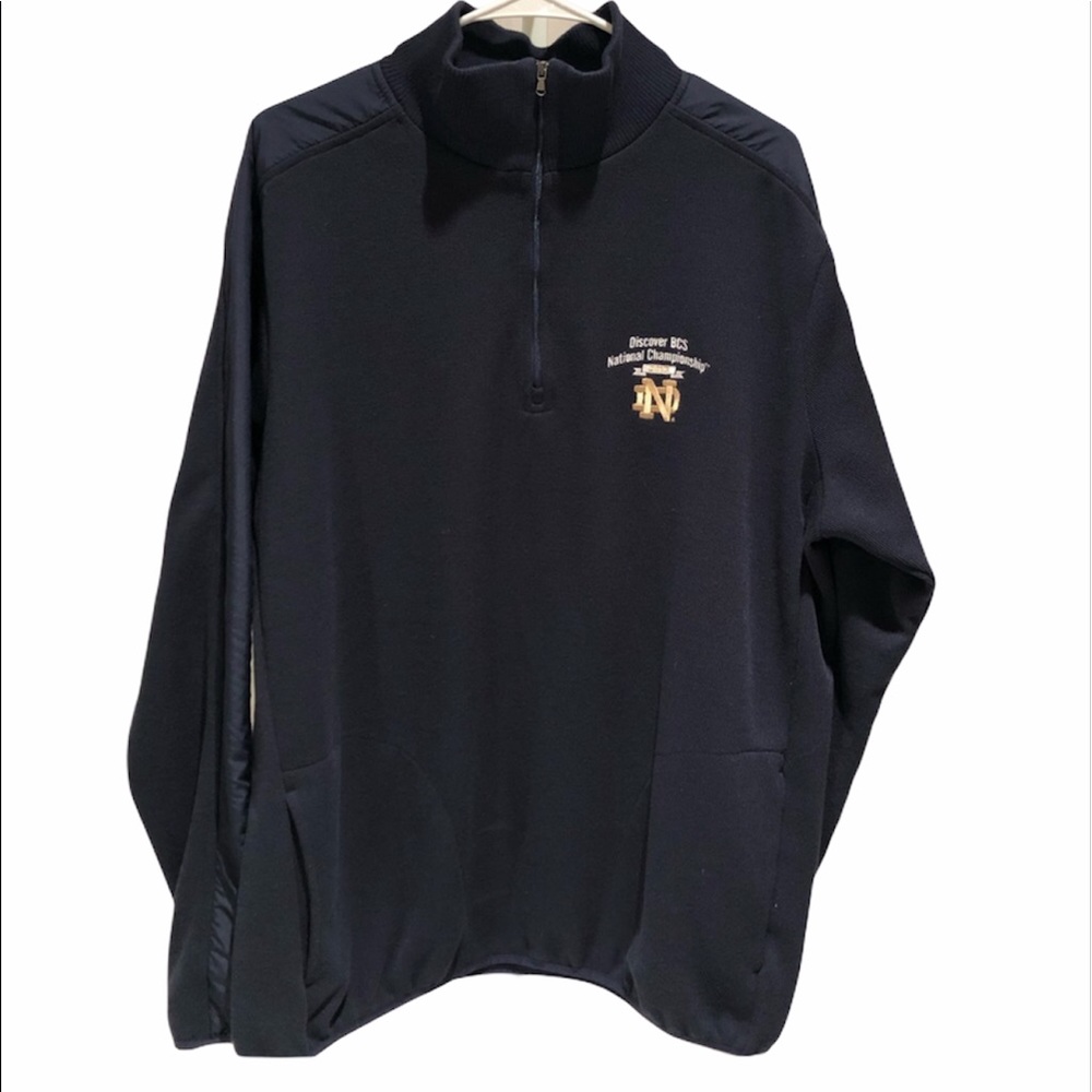National Championship Norte Dame half-zip pullover